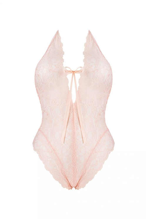 body s hlubokým výstřihem do V